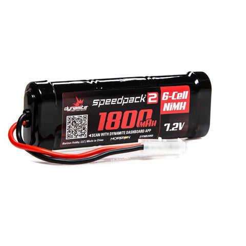 DYNAMITE NIMH 7.2V 6-CELL 1800mah FLAT W/ TAMIYA