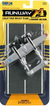 RUNWAY24	P38J Lightning USAAF WWII (Silver) Plane