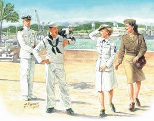 MASTERBOX  1/35 Women at War: USN Waves (2ea Women/Men)