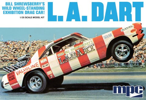 MPC 1/25 Bill Shrewsberry LA Dart Wild Wheel-Standing Exhibition Drag Car