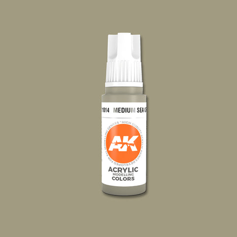 Medium Sea Grey 3G Acrylic Paint 17ml Bottle