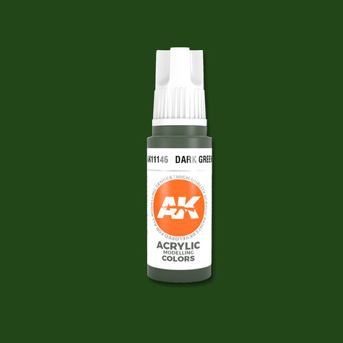 Dark Green 3G Acrylic Paint 17ml Bottle