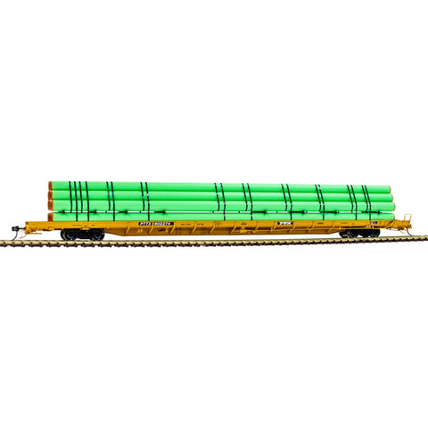 HO 89' FLATCAR W/LOAD PTTX #602491