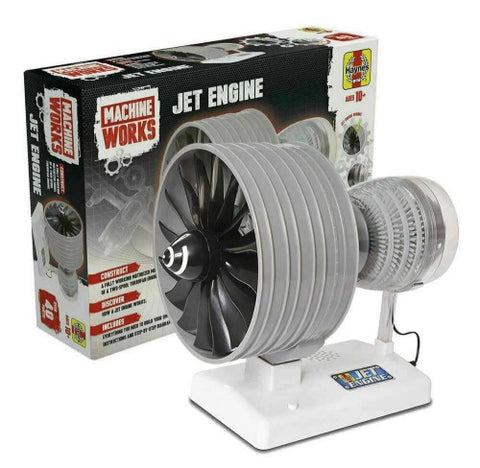 Visible Working Two-Spool Turbofan Jet Engine w/Electric Motor & Sound