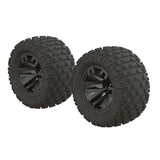 ARRMA DBOOTS 'FORTRESS MT' TIRE SET GLUED (GUN METAL) (2pcs)