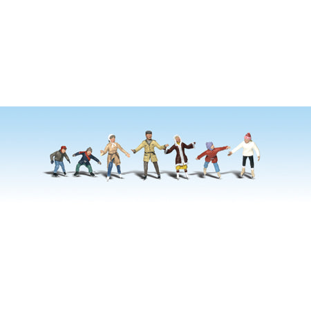 WOODLAND SCENICS HO Figures: Ice Skaters
