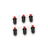 MINIATRONICS Sub-Miniature Latching Push Button Switch (SPST; pkg(6) -- Rated 1 Amp 24V DC; 5/16" Diameter