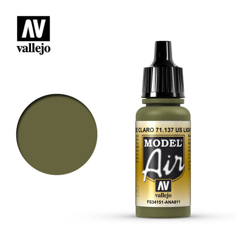 VALLEJO 17ML US Light Green Model Air