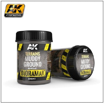 AKI Diorama Series: Terrains Muddy Ground Texture Acrylic 250ml Bottle