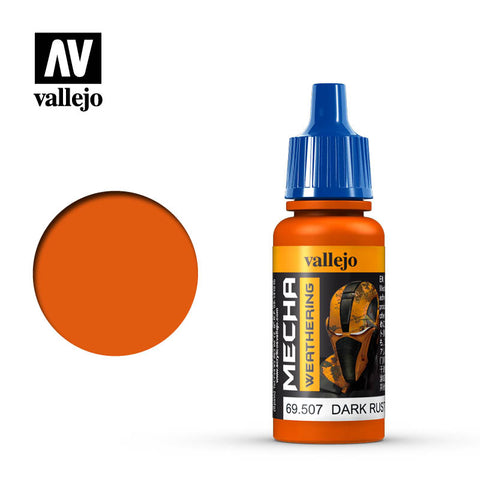 VALLEJO  17ml Bottle Dark Rust Wash Mecha Color