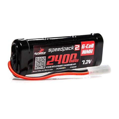 DYNAMITE NIMH 7.2V 6-CELL 2400mah FLAT W/ TAMIYA