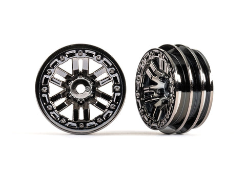 TRAXXAS TRX-4M Wheels, 1.0" (black chrome) (2)