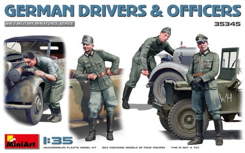 MINIART  1/35 WWII German Drivers & Officers (4)