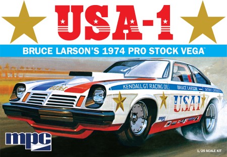 MPC 1/25 Bruce Larson 1974 USA1 Pro Stock Vega Drag Car