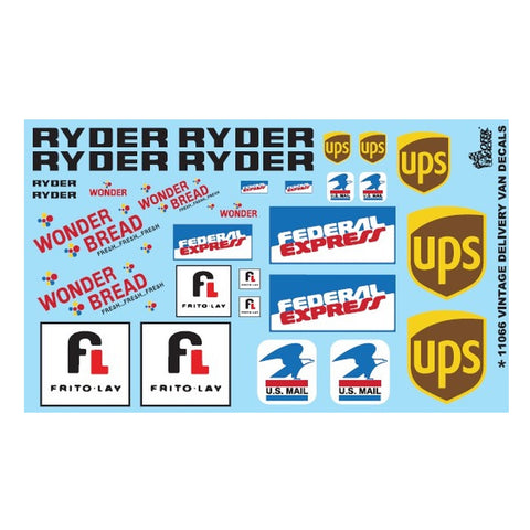 GOFER 1/24 DELIVERY VAN DECALS