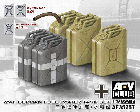 AFV CLUB 1/35 WWII German Fuel/Water Tank Set
