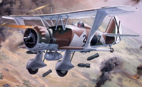 AIRFIX 1:72 Henschel He123A1 Luftwaffe Biplane Dive Bomber