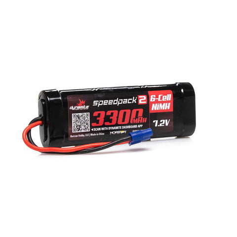 DYNAMITE NIMH 7.2V 6-CELL 3300mah FLAT W/ EC3