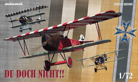 EDUARD 1/72 WWI Albatros DV, Fokker Dr 1 & D VII German Fighter Triple Combo (Ltd Edition Plastic Kit)