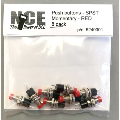 MOMENTARY SPST PUSHBUTTON SWITCH (RED)