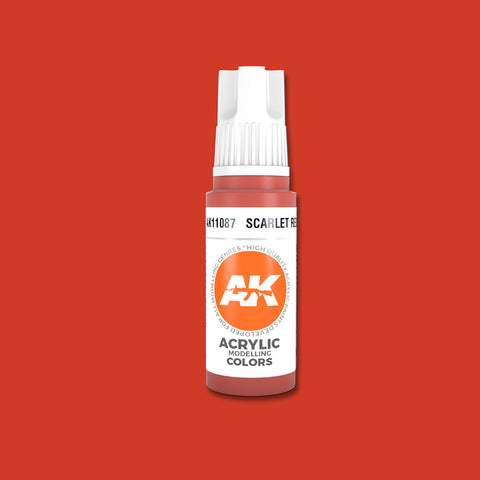 Scarlet Red 3G Acrylic Paint 17ml Bottle