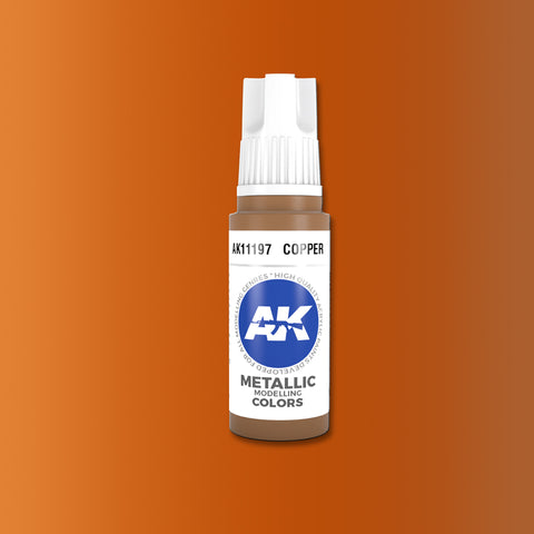 AKI Copper Metallic 3G Acrylic Paint 17ml Bottle
