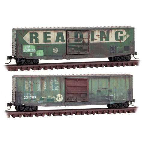 N 50' BOXCAR SET WEATHERED CR