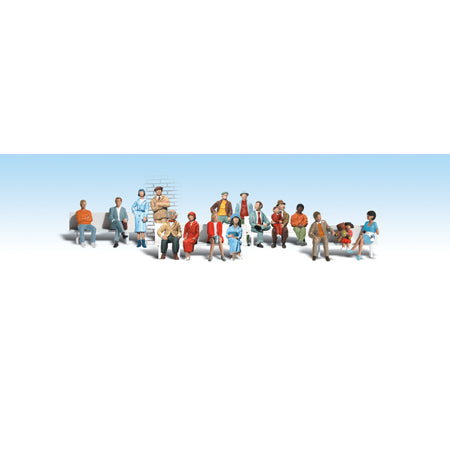 WOODLAND SCENICS HO Figures: 16 Passengers