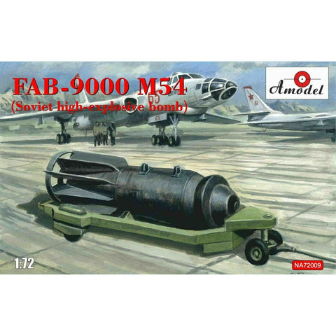 A-MODEL 1/72 FAB9000 M54 Soviet High-Explosive Bomb w/Trailer