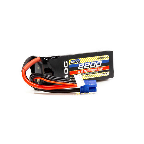 ONYX LIPO 14.8V 4S 2200mah 40C W/ EC3