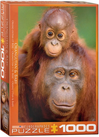 1000-PIECE ORANGUTAN&BABY
