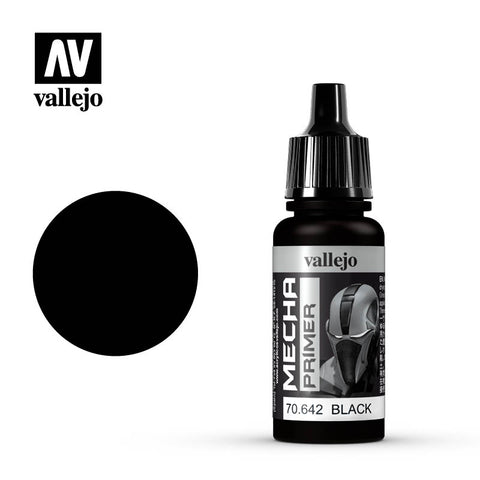 VALLEJO 17ml Bottle Black Primer Mecha Color