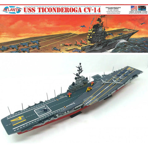 ATLANTIS  1/500 USS Ticonderoga CV14 Angled Flight Deck Aircraft Carrier