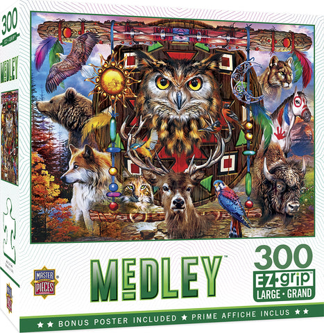 300-PIECE Medley - Animal Totems PUZZLE