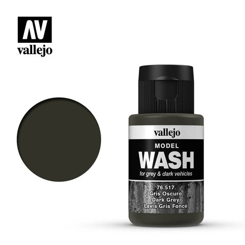 VALLEJO 35ml Bottle Dark Grey Model Wash