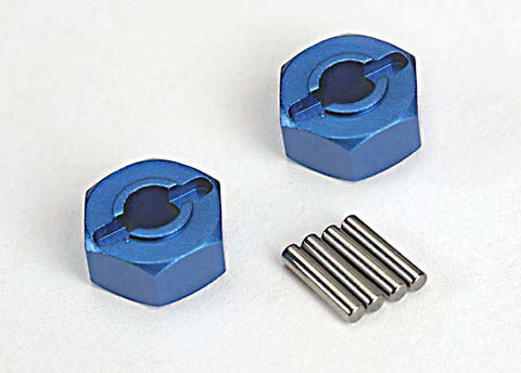 TRAXXAS HEX HUBS ALUM BLUE