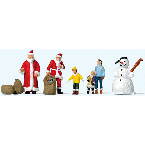N FIGURES SANTA W/SNOWMAN