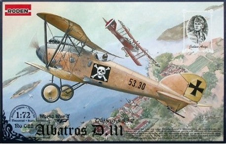 RODEN  1/72 Albatros D III Oeffag s53 German BiPlane Fighter