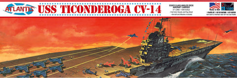 ATLANTIS 1/500 USS Ticonderoga Carrier CV14 Essex Class Plastic Model Kit