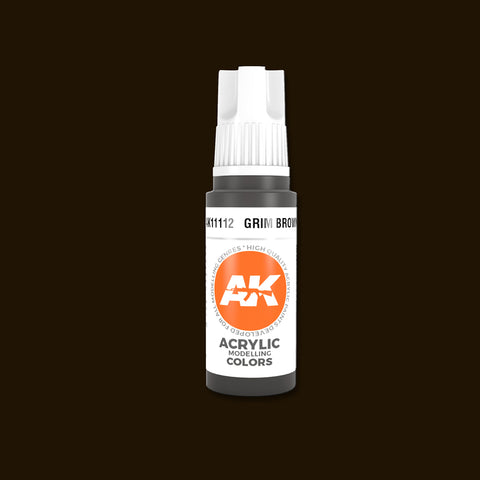 AKI Grim Brown 3G Acrylic Paint 17ml Bottle