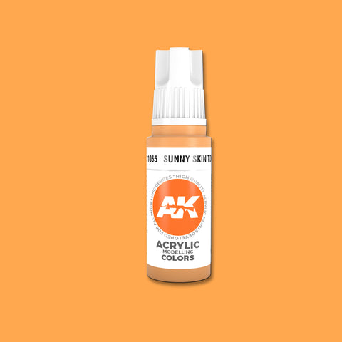 AKI Sunny Skin Tone 3G Acrylic Paint 17ml Bottle