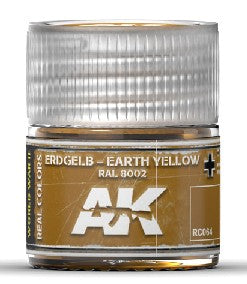 Real Colors: Earth Yellow RAL8002 Acrylic Lacquer Paint 10ml Bottle