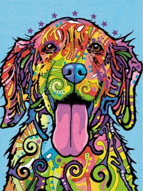 DIMENSIONS Colorful Dog Pencil by Number (9"x12")