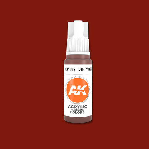 AKI Dirty Red 3G Acrylic Paint 17ml Bottle