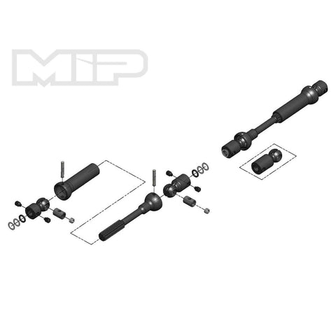 MIP Center Drive Kit MIP X-Duty, AXIAL SCX10 & SCX10 II 11.4~12.3in Wheelbase