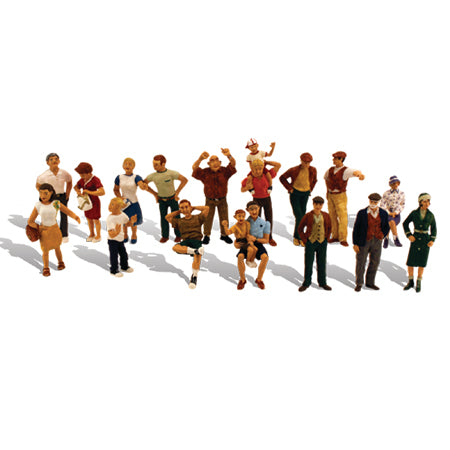 WOODLAND SCENICS HO Figures: 16 People