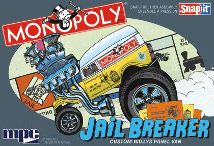 MPC 1/25 Monopoly Jail Breaker Custom Willys Panel Van (Snap)