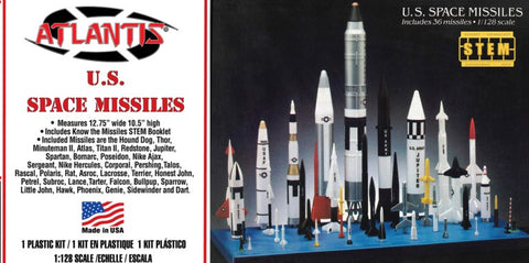ATLANTIS  1/128 US Space Missiles (36 diff) w/STEM Booklet