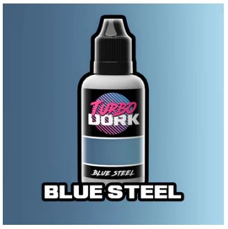 TURBO DORK Blue Steel Metallic Acrylic Paint 20ml Bottle