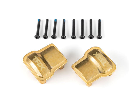 TRAXXAS TRX-4M Axle cover, brass (8 grams each) (2)